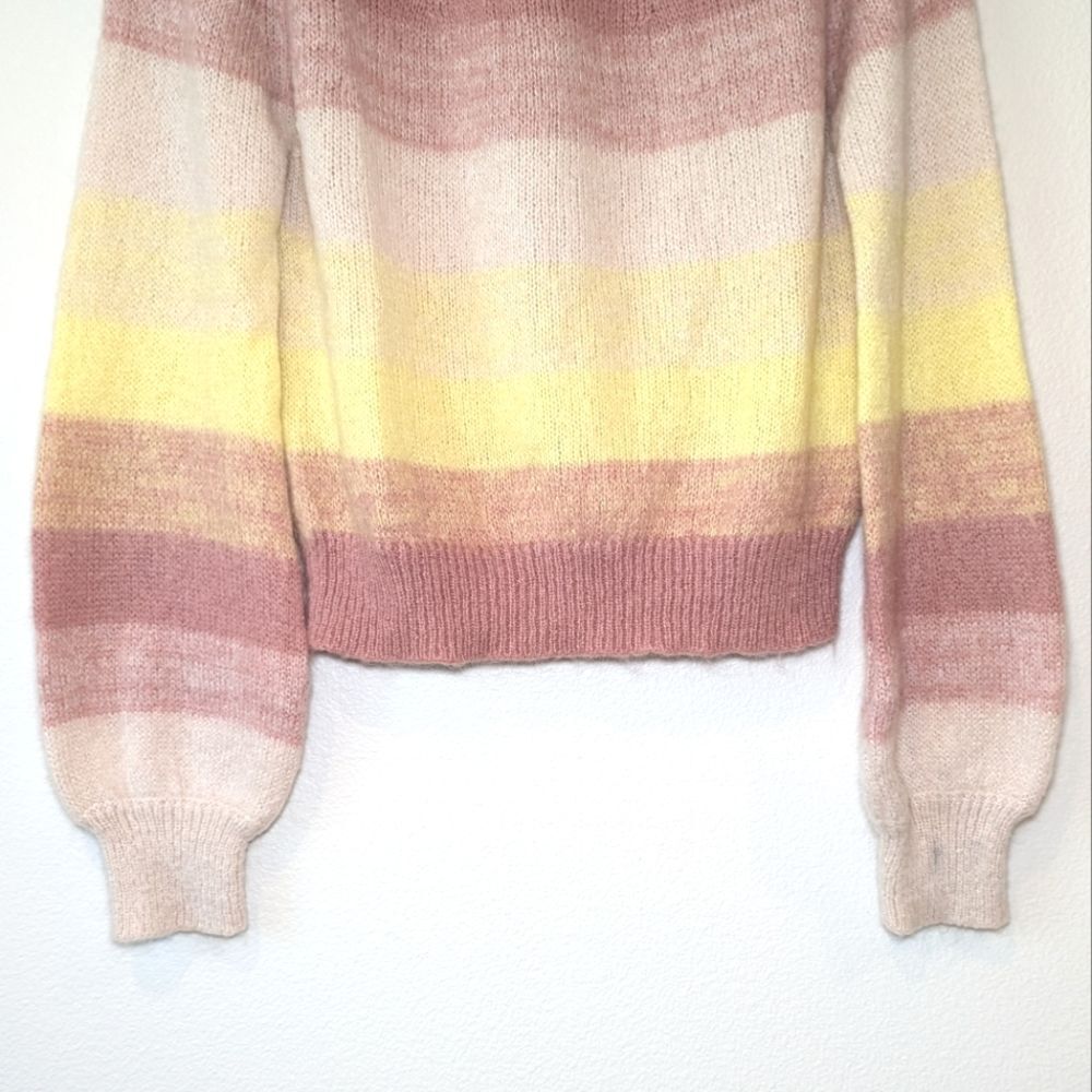 Maje Mohair Millao Striped Sweater - Picture 7 of 15
